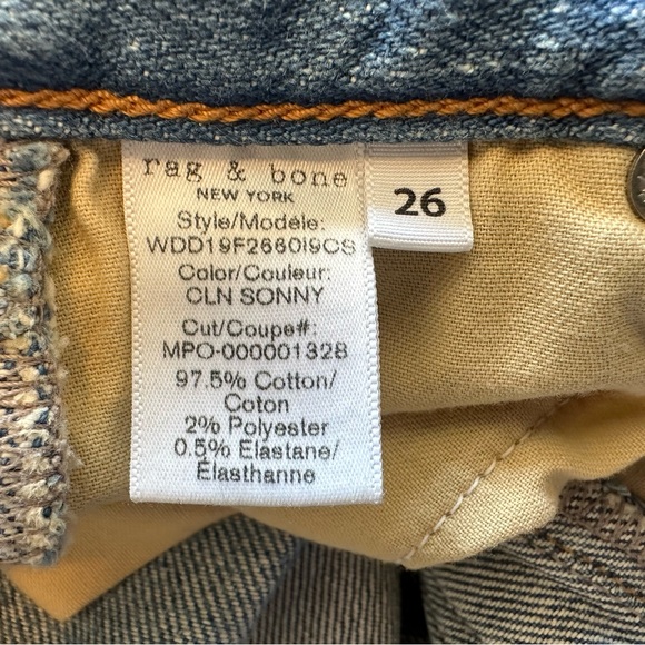 Rag & Bone Maya High Rise Ankle Straight Leg Jeans Size: 26. Excellent condition - Picture 9 of 16